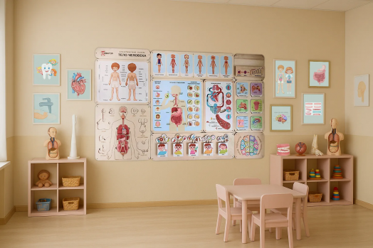 Дидактическая панель Тело человека