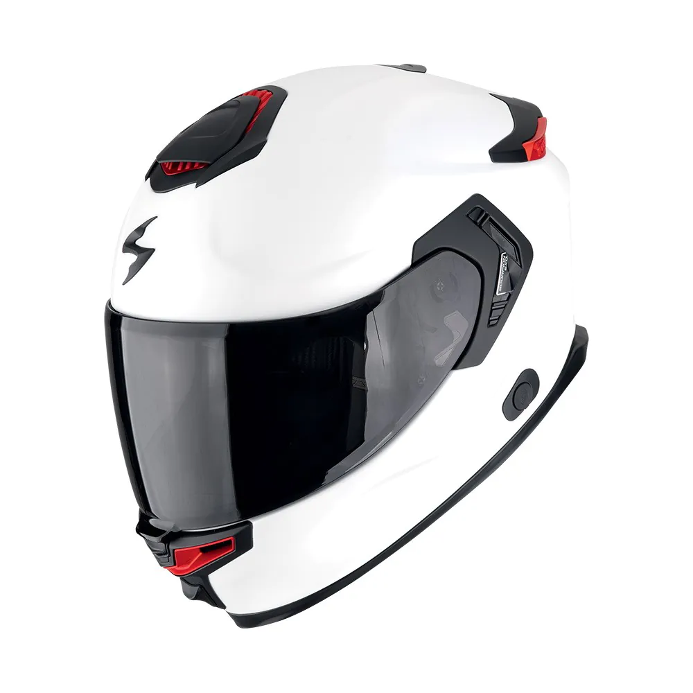 SCORPION EXO Мотошлем EXO-GT SP AIR SOLID, цвет Белый Перламутровый/Черный/Красный