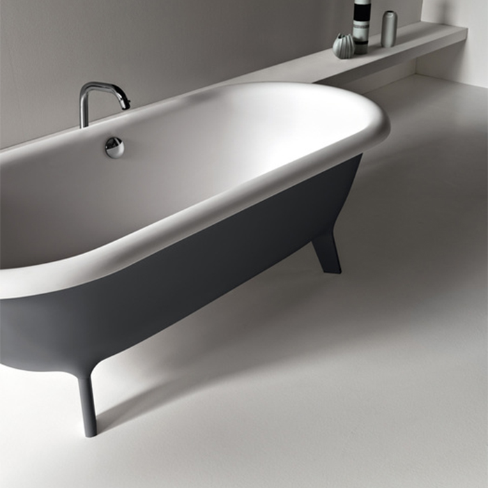 Изображение Овальная отдельностоящая ванна Agape Ottocento AVAS0967ZGBR 155x77,5 см