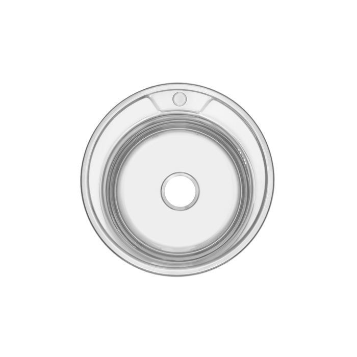 Мойка, нержавеющая cталь, полированная, D510, Basic, IDDIS, BAS51P1i77