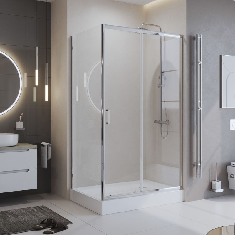 Душевой уголок BelBagno UNO-195-AH-1-100/90-C-Cr
