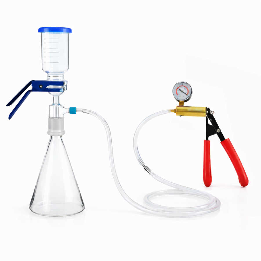 Система вакуумной фильтрации Labdevices - "MicroFilter" на 2000 мл + ручной насос, 0 - 30 PSI