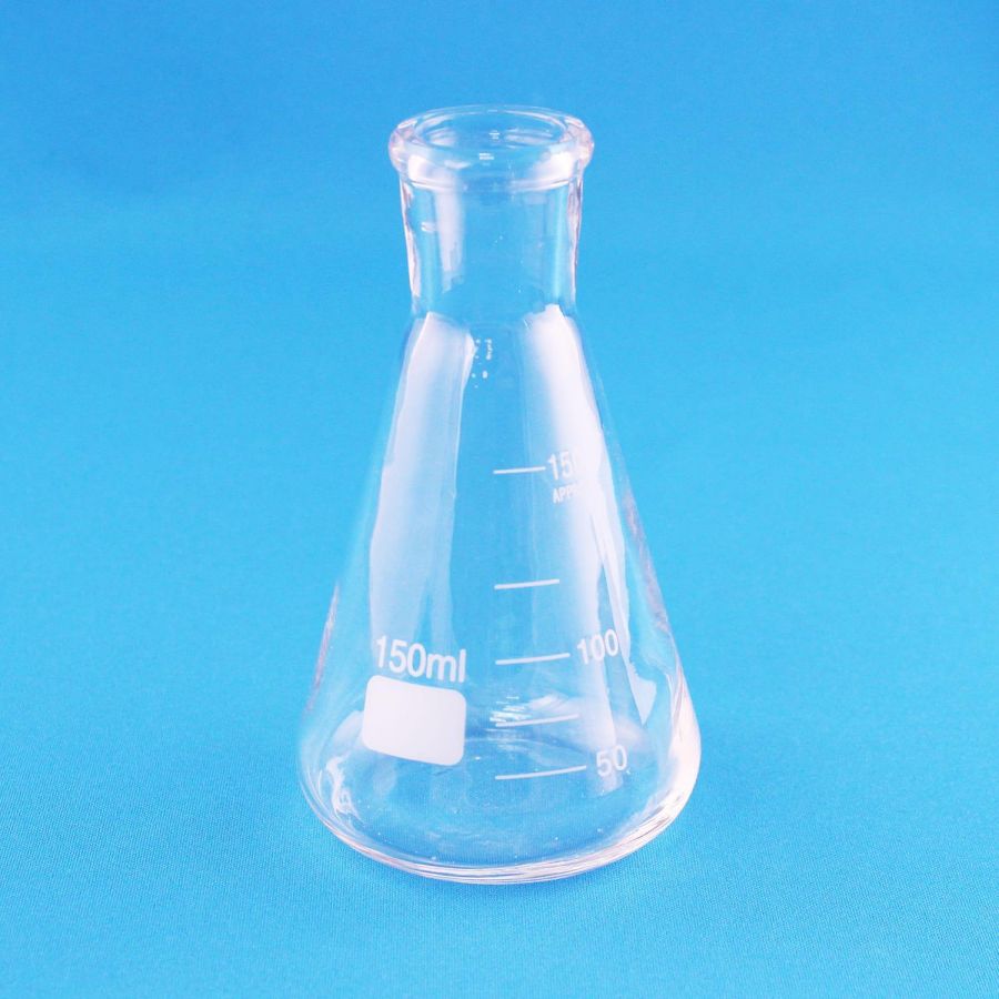 Колба коническая (Эрленмейера) Labdevices КН-2-150-22, 150 мл, горло 22 мм, стекло Boro 3.3, без шлифа
