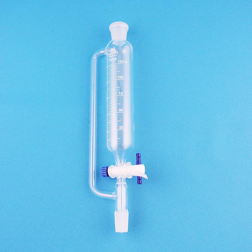 Воронка капельная цилиндрическая Labdevices ВД-2-125, 125 мл, с компенсатором давления, шлиф 19/26