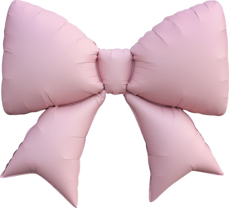 Фигура  (39''/99 см)  бант розовый сатин