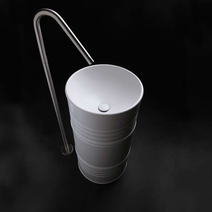 Раковина Kerasan Artwork Barrel 474301 45x90 см