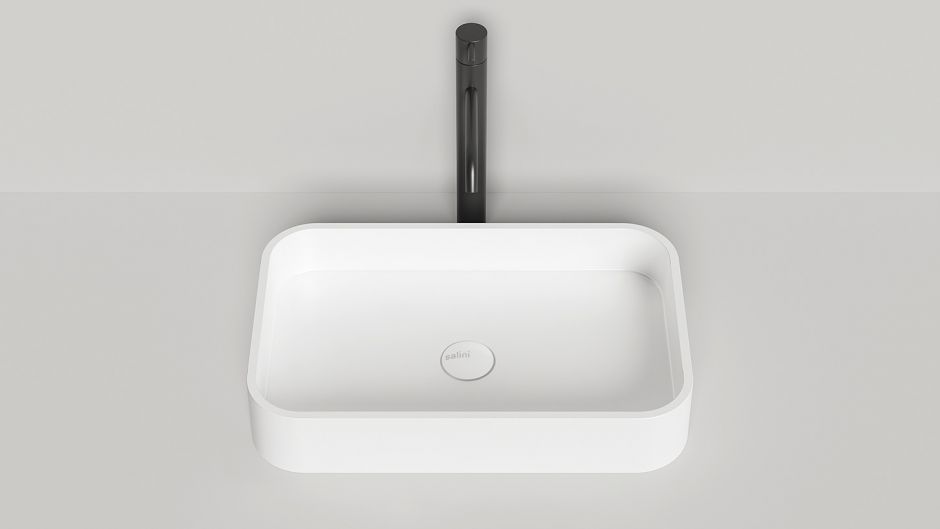 Белая прямоугольная раковина Salini Callista104 55х35 см 1101104G ФОТО