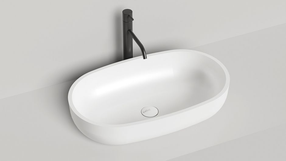 Белая овальная раковина Salini Gloria 305 64x39 ФОТО