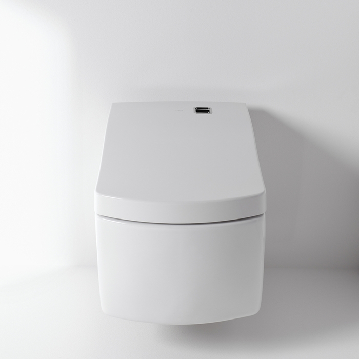 Безободковый белый унитаз подвесной TOTO Neorest EW CW994 с функцией биде ФОТО