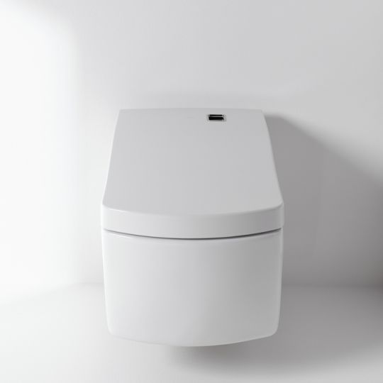 Безободковый белый унитаз подвесной TOTO Neorest EW CW994 с функцией биде схема 2