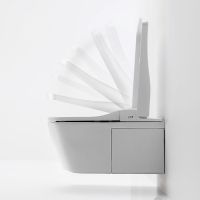 Безободковый белый унитаз подвесной TOTO Neorest EW CW994 с функцией биде схема 3
