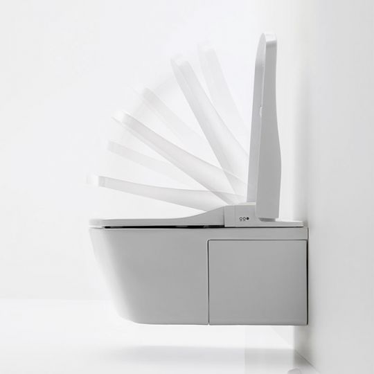 Безободковый белый унитаз подвесной TOTO Neorest EW CW994 с функцией биде схема 3
