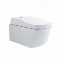 Безободковый белый унитаз подвесной TOTO Neorest EW CW994 с функцией биде схема 5