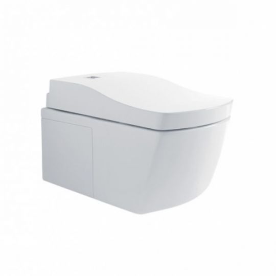 Безободковый белый унитаз подвесной TOTO Neorest EW CW994 с функцией биде схема 5
