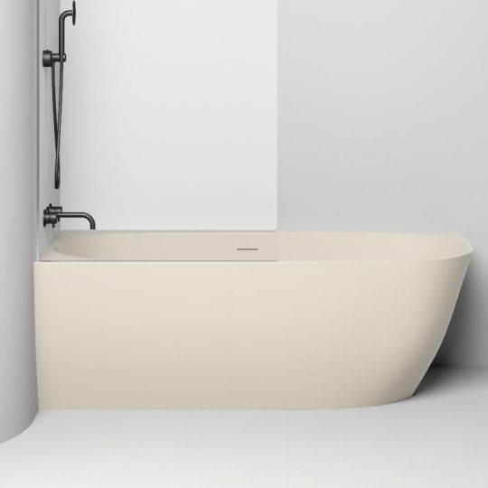 Белая угловая каменная ванна Salini Sofia Corner 170x85 102514G схема 5