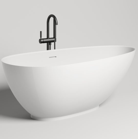 Белая ванна из искусственного камня Salini Paola 172x82 101512G