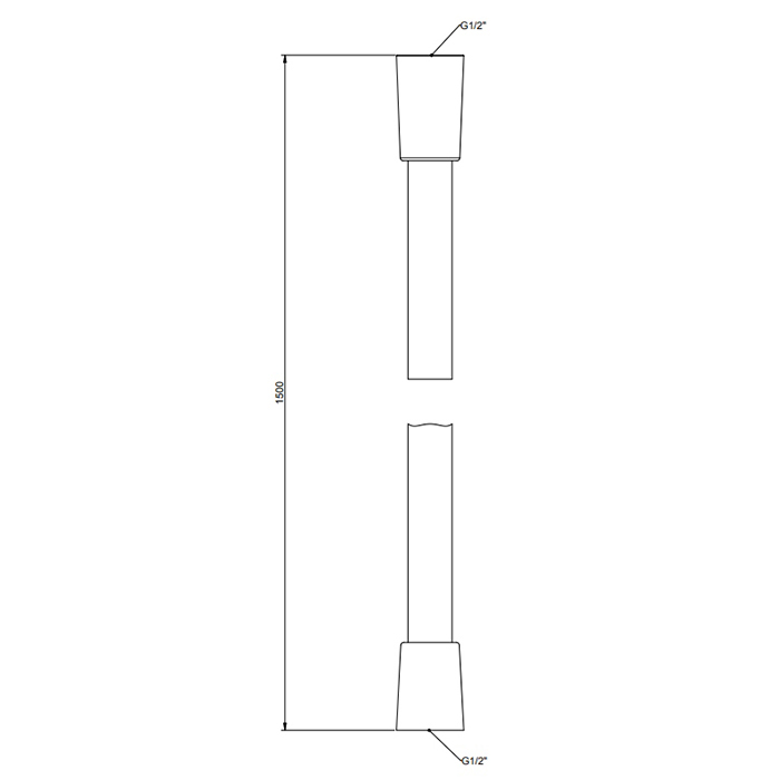 Шланг Сromalux Gessi Emporio shower на 1/2 150 см 1637 ФОТО