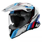 Airoh Commander 2 Skip White/Red Gloss шлем для приключений и мототуризма