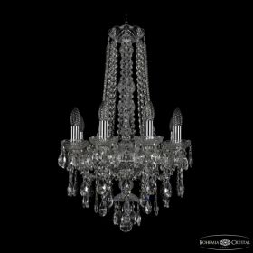 Люстра Хрустальная BOHЕMIА IVЕLЕ CRYSTAL 1415/8/141/H-69 NI Никель, Металл, Стекло / Богемия Ивеле Кристалл