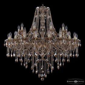 Люстра Хрустальная BOHЕMIA IVЕLЕ CRYSTАL 1415/20+10/400 G M721 Золото, Стекло / Богемия Ивеле Кристалл