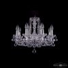 Люстра Хрустальная BOHЕMIА IVЕLЕ CRYSTAL 1402/8/160 NI BALLS Никель, Стекло / Богемия Ивеле Кристалл