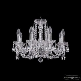 Люстра Хрустальная BOHЕMIА IVЕLЕ CRYSTAL 1402/8/160 NI Никель, Стекло / Богемия Ивеле Кристалл