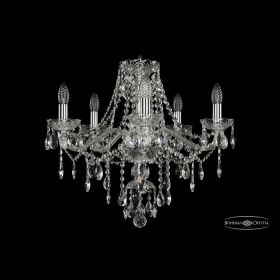 Люстра Хрустальная BOHЕMIА IVЕLЕ CRYSTAL 1415/5/200 NI Никель, Стекло / Богемия Ивеле Кристалл