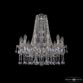 Люстра Хрустальная BOHЕMIА IVЕLЕ CRYSTAL 1413/12/200/H-60 PA Патина, Стекло / Богемия Ивеле Кристалл