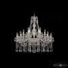 Люстра Хрустальная BOHЕMIA IVЕLЕ CRYSTАL 1413/12+6+3/300 G Золото, Стекло / Богемия Ивеле Кристалл