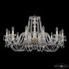 Люстра Хрустальная BOHЕMIА IVЕLЕ CRYSTAL 1402/12/360 G Золото, Стекло / Богемия Ивеле Кристалл