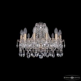 Люстра Хрустальная BOHЕMIА IVЕLЕ CRYSTAL 1413/12/165 PA Патина, Стекло / Богемия Ивеле Кристалл