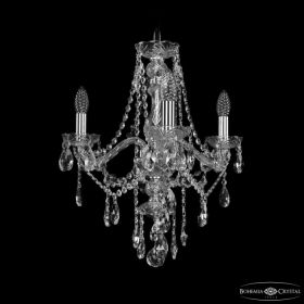 Люстра Хрустальная BOHЕMIА IVЕLЕ CRYSTAL 1415/3/165 NI Никель, Металл, Стекло / Богемия Ивеле Кристалл