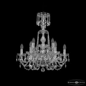 Люстра Хрустальная BOHЕMIА IVЕLЕ CRYSTAL 1402/6+3/195/XL-64 NI Никель, Металл, Стекло / Богемия Ивеле Кристалл