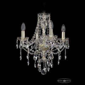 Люстра Хрустальная BOHЕMIА IVЕLЕ CRYSTAL 1415/4/141 G Золото, Стекло / Богемия Ивеле Кристалл