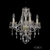Люстра Хрустальная BOHЕMIА IVЕLЕ CRYSTAL 1415/4/141 G Золото, Стекло / Богемия Ивеле Кристалл