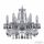 Люстра Хрустальная BOHЕMIА IVЕLЕ CRYSTAL 1403/6/160 NI K781 Никель, Стекло / Богемия Ивеле Кристалл
