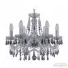Люстра Хрустальная BOHЕMIА IVЕLЕ CRYSTAL 1403/6/160 NI K781 Никель, Стекло / Богемия Ивеле Кристалл