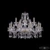 Люстра Хрустальная BOHЕMIА IVЕLЕ CRYSTAL 1413/10+5/300 PA Патина, Стекло / Богемия Ивеле Кристалл