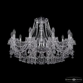 Люстра Хрустальная BOHЕMIА IVЕLЕ CRYSTAL 1409/10/300 NI Никель, Стекло / Богемия Ивеле Кристалл