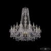 Люстра Хрустальная BOHЕMIА IVЕLЕ CRYSTAL 1403/12+6/300/H-95 G Золото, Стекло / Богемия Ивеле Кристалл