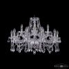 Люстра Хрустальная BOHЕMIА IVЕLЕ CRYSTAL 1413/10+5/300 NI Никель, Стекло / Богемия Ивеле Кристалл