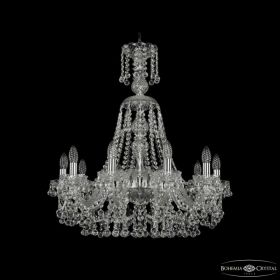Люстра Хрустальная BOHЕMIА IVЕLЕ CRYSTAL 1409/10/240/XL-75 NI Никель, Стекло / Богемия Ивеле Кристалл