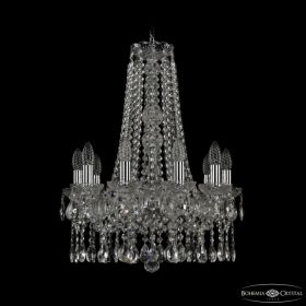 Люстра Хрустальная BOHEMIА IVЕLЕ CRYSTAL 1413/10/165/H-62 NI Никель, Стекло / Богемия Ивеле Кристалл