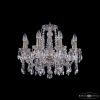 Люстра Хрустальная BOHEMIА IVЕLЕ CRYSTAL 1413/8/165 PA Патина, Стекло/Металл / Богемия Ивеле Кристалл