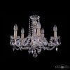 Люстра Хрустальная BOHEMIА IVЕLЕ CRYSTAL 1402/5/160 PA Патина, Стекло / Богемия Ивеле Кристалл