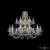 Люстра Хрустальная BOHEMIА IVЕLЕ CRYSTAL 1402/12+6/360/2D G Золото, Стекло/Металл / Богемия Ивеле Кристалл