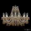 Люстра Хрустальная BOHEMIА IVЕLЕ CRYSTAL 1410/12/240 G V1003 R721 Золото, Стекло / Богемия Ивеле Кристалл