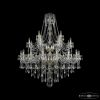 Люстра Хрустальная BOHEMIА IVЕLЕ CRYSTAL 1415/16+8+4/460/2D G Золото, Стекло / Богемия Ивеле Кристалл