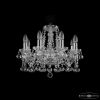 Люстра Хрустальная BOHEMIА IVЕLЕ CRYSTAL 1413/8/165 NI BALLS Никель, Стекло/Металл / Богемия Ивеле Кристалл