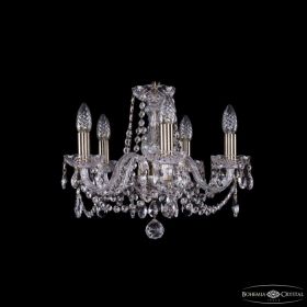 Люстра Хрустальная BOHEMIА IVЕLЕ CRYSTAL 1402/5/141 PA Патина, Стекло / Богемия Ивеле Кристалл